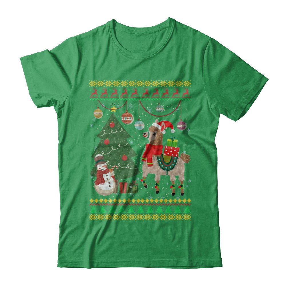Funny Llama Christmas Cute Family Ugly Sweater T-Shirt & Sweatshirt | Teecentury.com