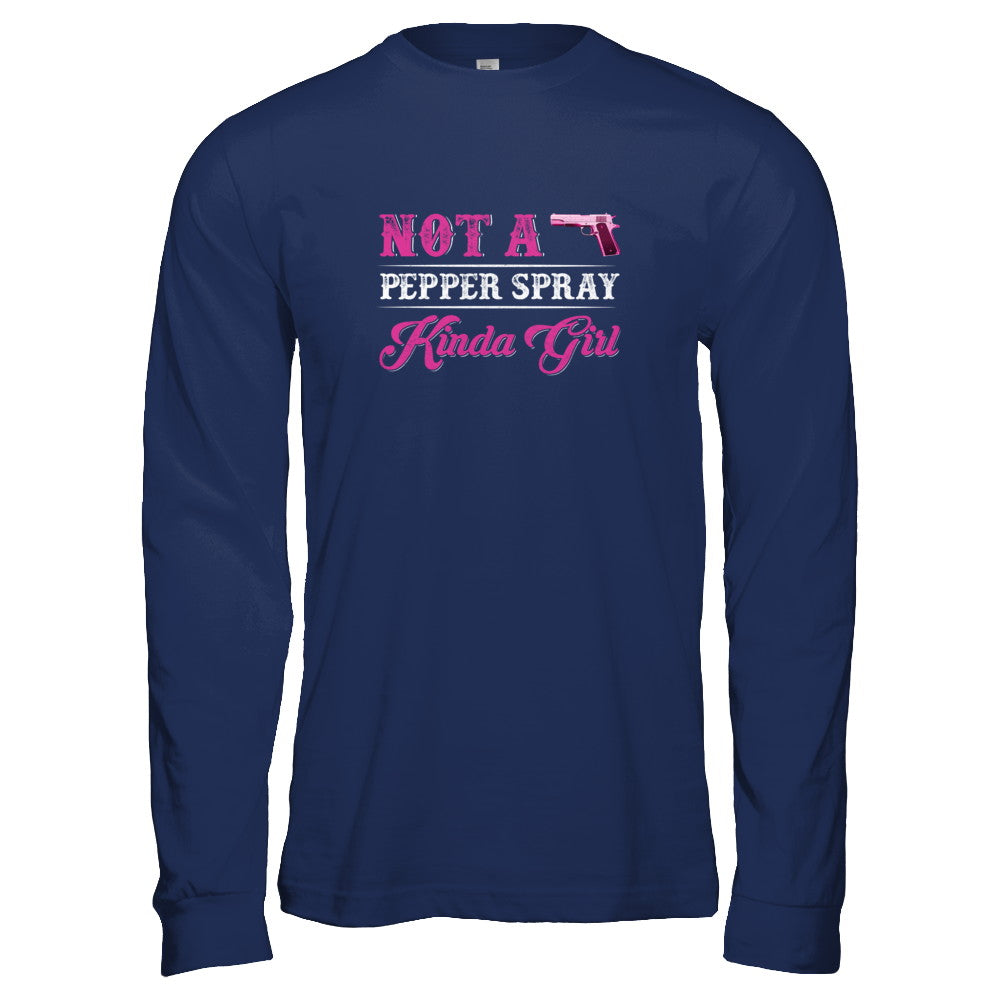 Not A Pepper Spray Kinda Girl Gun Girl T-Shirt & Tank Top | Teecentury.com