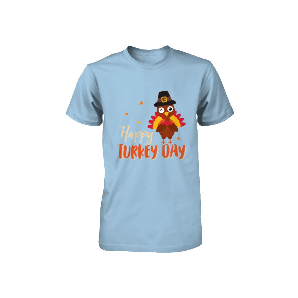 Happy Turkey Day Funny Thanksgiving Gift Youth Youth Shirt | Teecentury.com