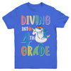 Diving Into 4th Grade Back To School Shark Youth Youth Shirt | Teecentury.com