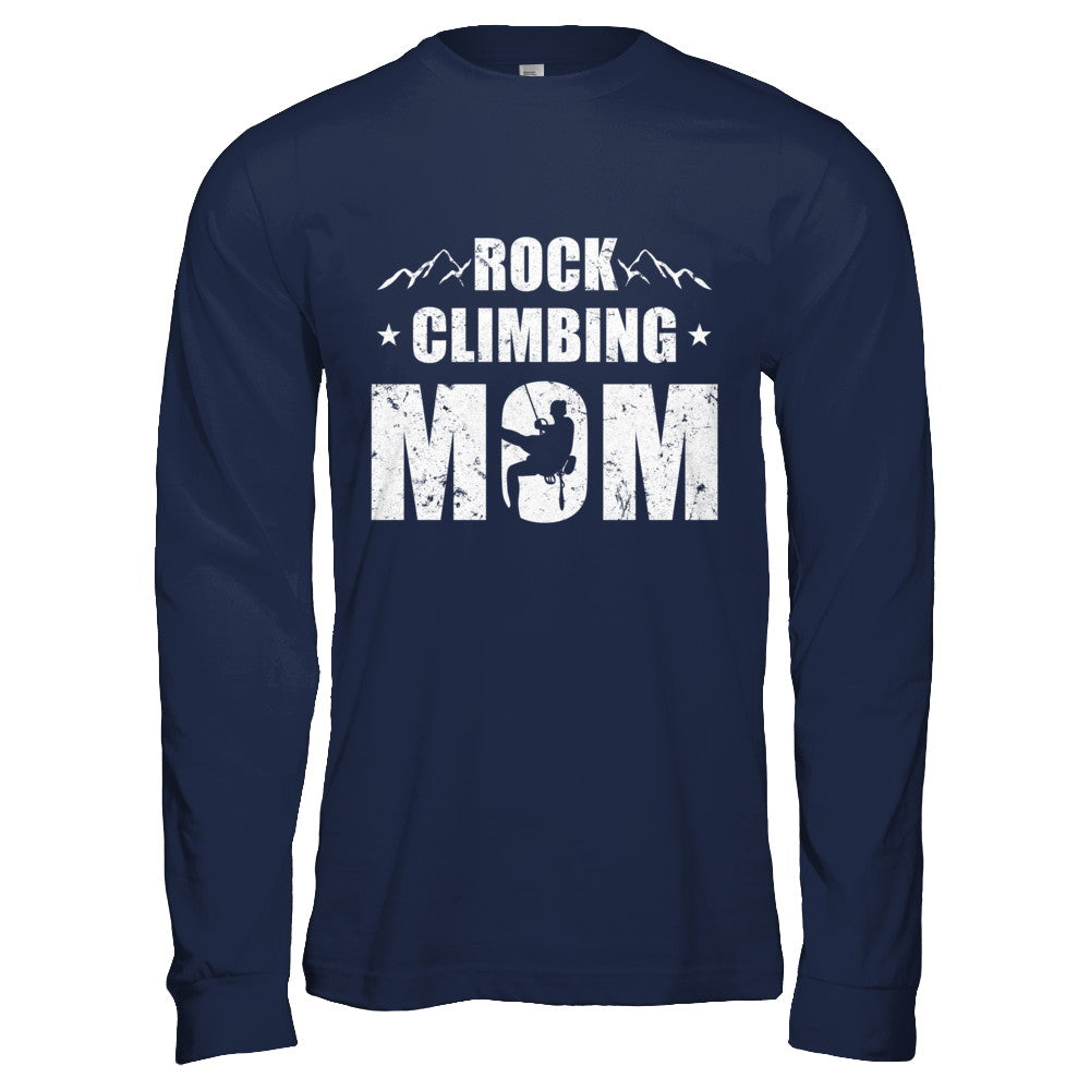 Rock Climbing Mom Distressed Mountain Climber Mothers Day T-Shirt & Hoodie | Teecentury.com