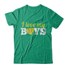 Love My Boys Mom And Dad Softball T-Shirt & Hoodie | Teecentury.com