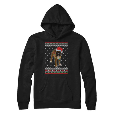 Boxer Christmas Ugly Sweater Lights Dog Xmas Gift T-Shirt & Sweatshirt | Teecentury.com