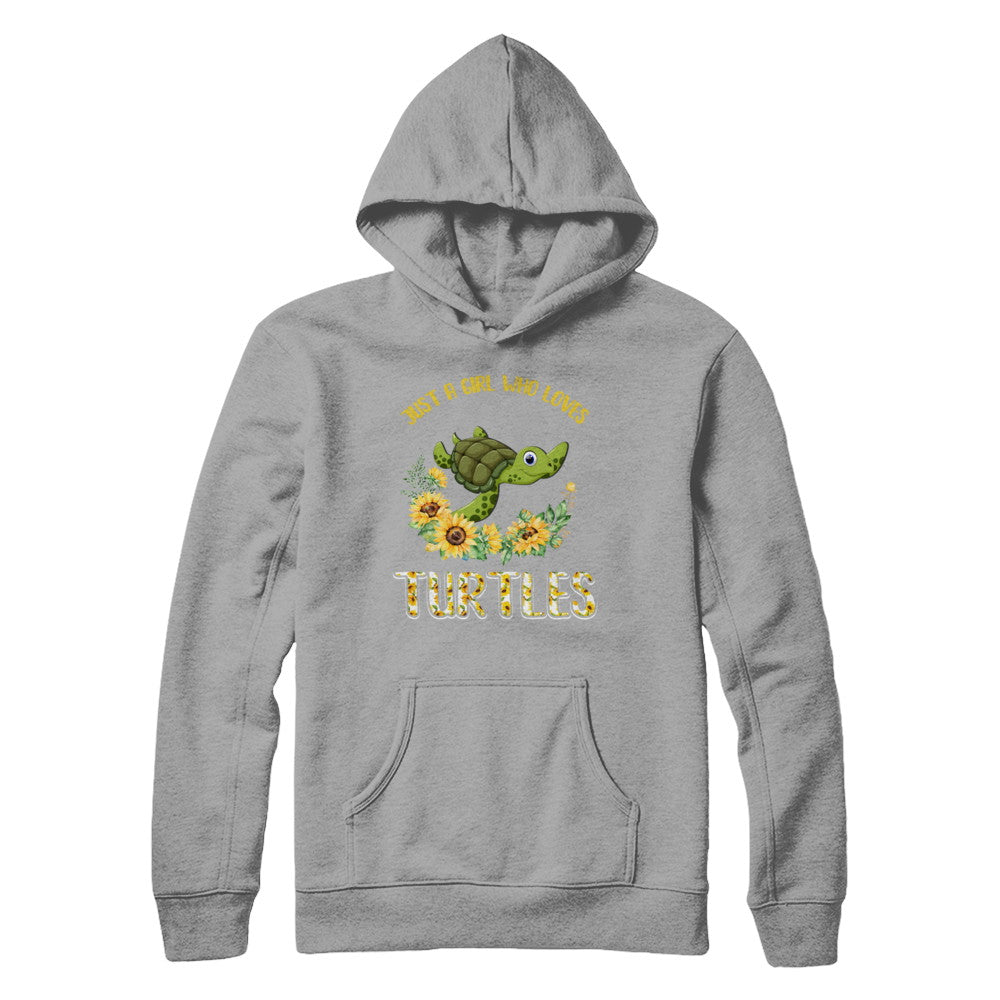 Just A Girl Who Loves Turtles And Sunflowers T-Shirt & Hoodie | Teecentury.com