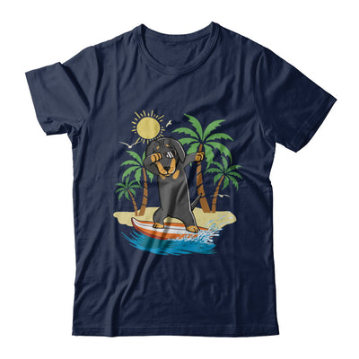 Summer Vacation Dabbing Dachshund Surfing Surfboard Gift T-Shirt & Hoodie | Teecentury.com