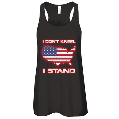 I Don't Kneel I Stand Us American Flag T-Shirt & Tank Top | Teecentury.com