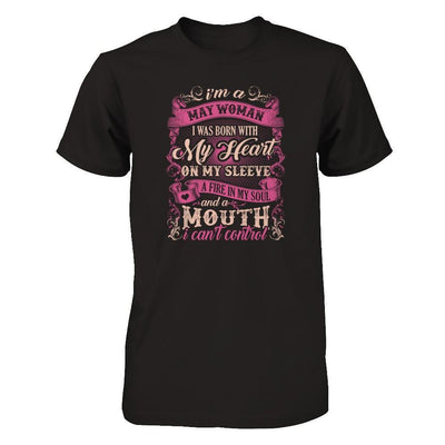 I Am A May Woman I Was Born With My Heart On My Sleeve T-Shirt & Tank Top | Teecentury.com