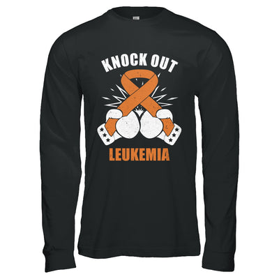 Boxing knock out Leukemia Awareness Support T-Shirt & Hoodie | Teecentury.com