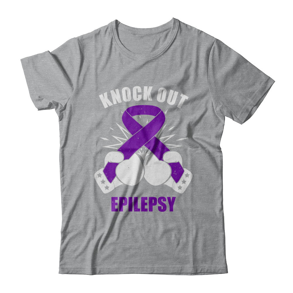 Boxing knock out Epilepsy Awareness Support T-Shirt & Hoodie | Teecentury.com