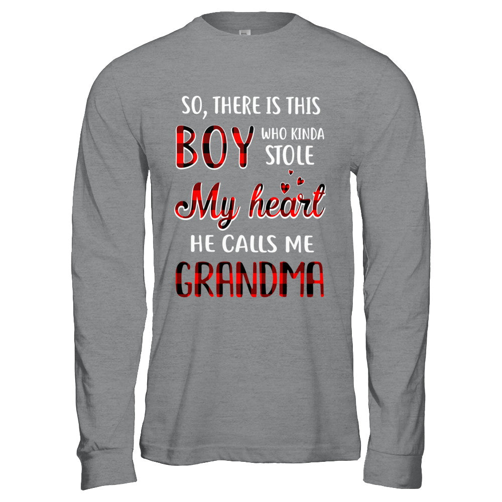 This Boy Who Kinda Stole My Heart He Calls Me Grandma T-Shirt & Hoodie | Teecentury.com