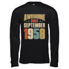 Vintage Retro Awesome Since September 1958 64th Birthday T-Shirt & Hoodie | Teecentury.com