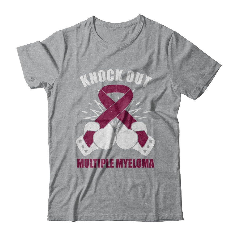 Boxing knock out Multiple Myeloma Awareness Support T-Shirt & Hoodie | Teecentury.com
