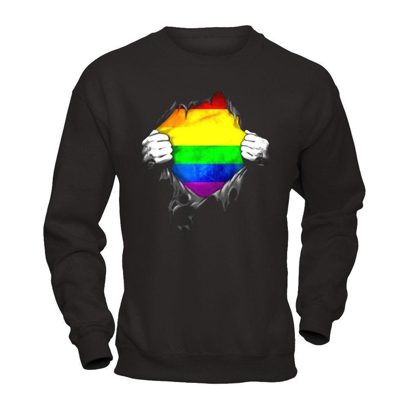 Rainbow Lesbian Gay Pride Lgbt Super Stronger Shirt And Hoodie