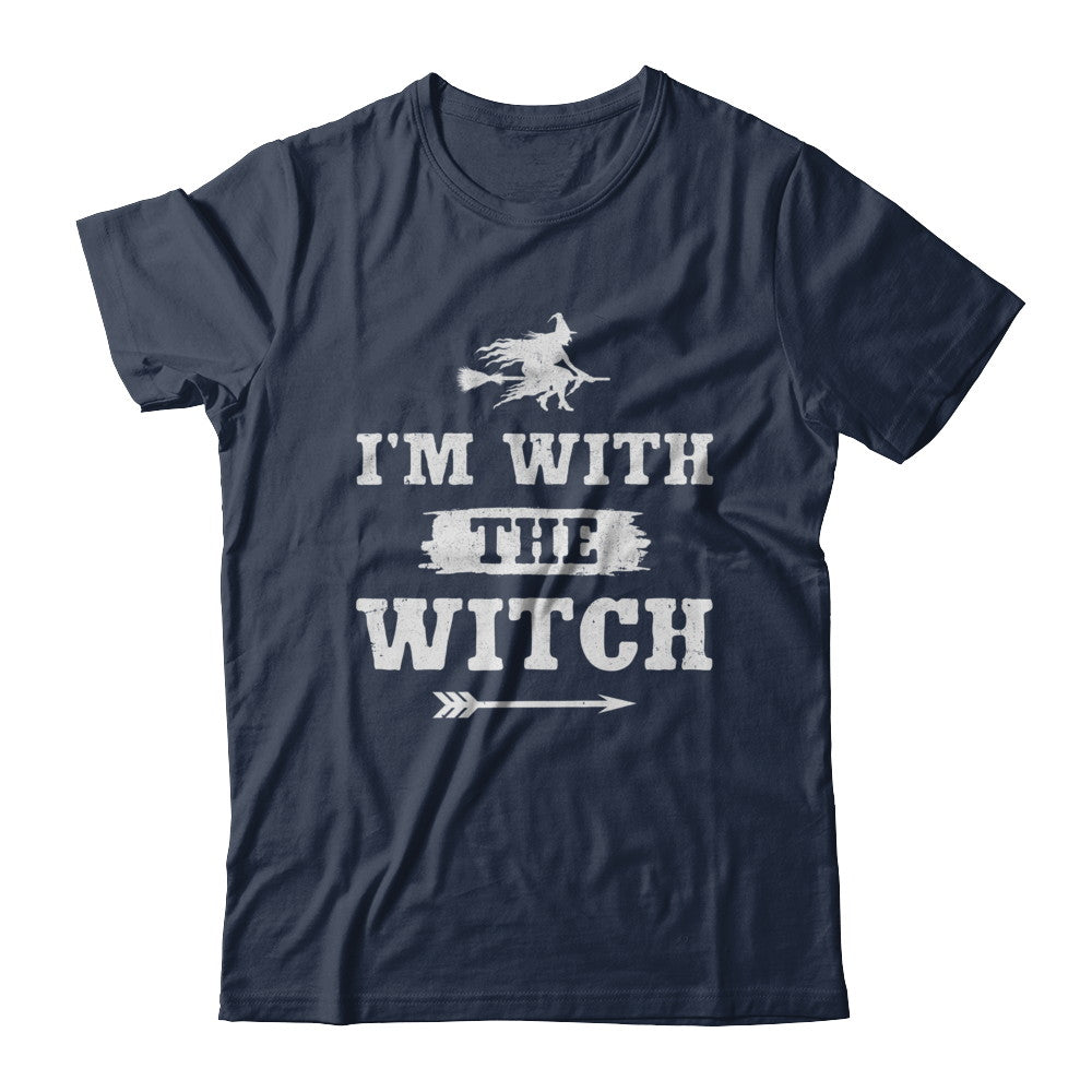 Halloween Couples Costume I'm With The Witch T-Shirt & Hoodie | Teecentury.com