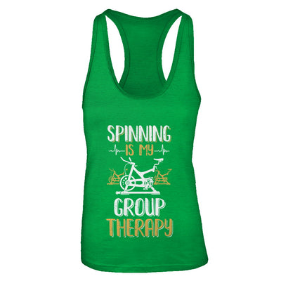 Fitness Gym Mom Spinning Is My Group Therapy T-Shirt & Tank Top | Teecentury.com