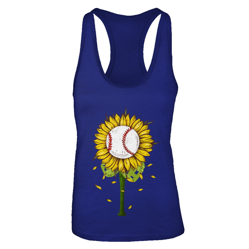 Sunflower Baseball Mom Daughter Lover Gift T-Shirt & Tank Top | Teecentury.com