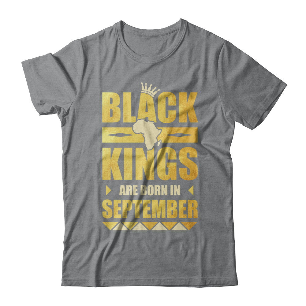 Black Kings Are Born In September Birthday T-Shirt & Hoodie | Teecentury.com