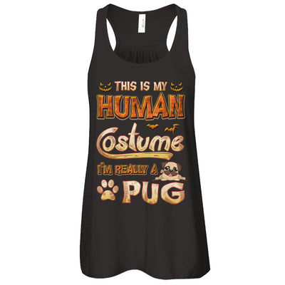 Dog Halloween My Human Costume I'm Really A Pug T-Shirt & Tank Top | Teecentury.com