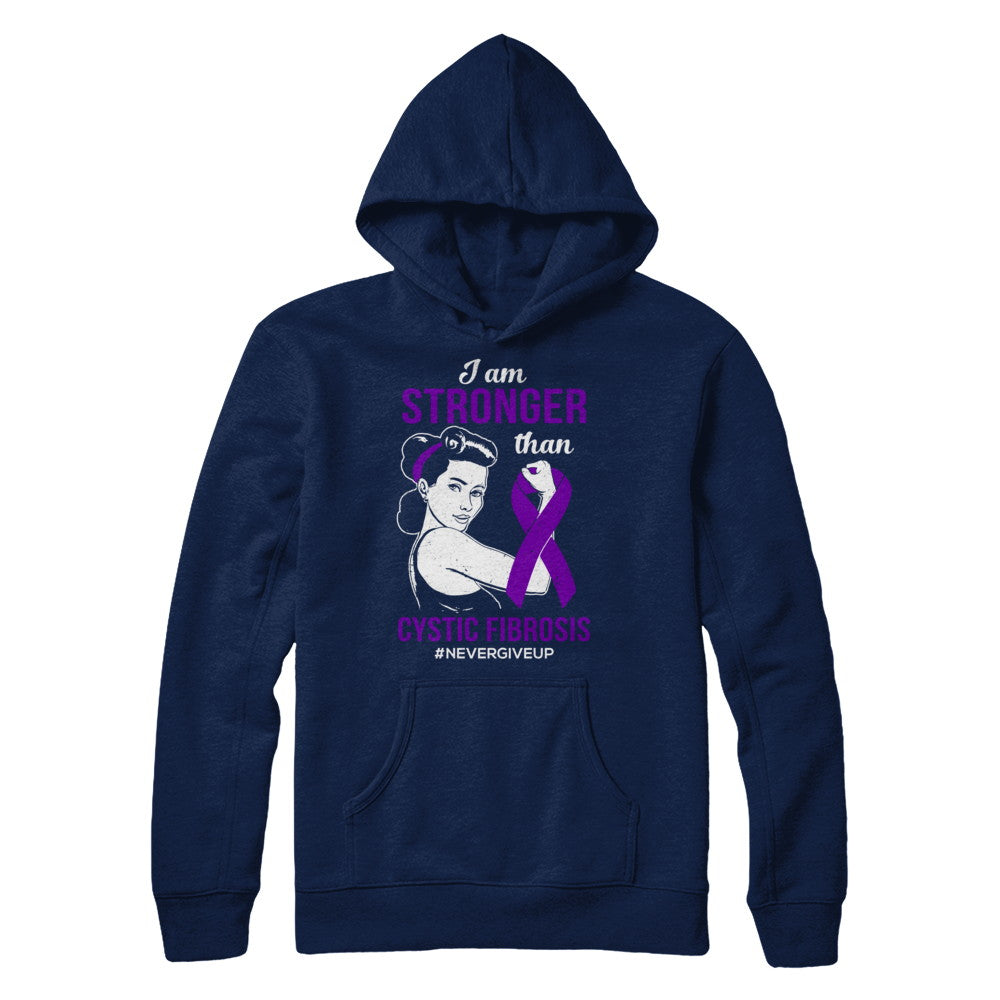 I Am Stronger Than Cystic Fibrosis Awareness Support T-Shirt & Hoodie | Teecentury.com