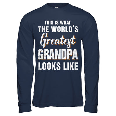 What World's Greatest Grandpa Looks Like Fathers Day T-Shirt & Hoodie | Teecentury.com
