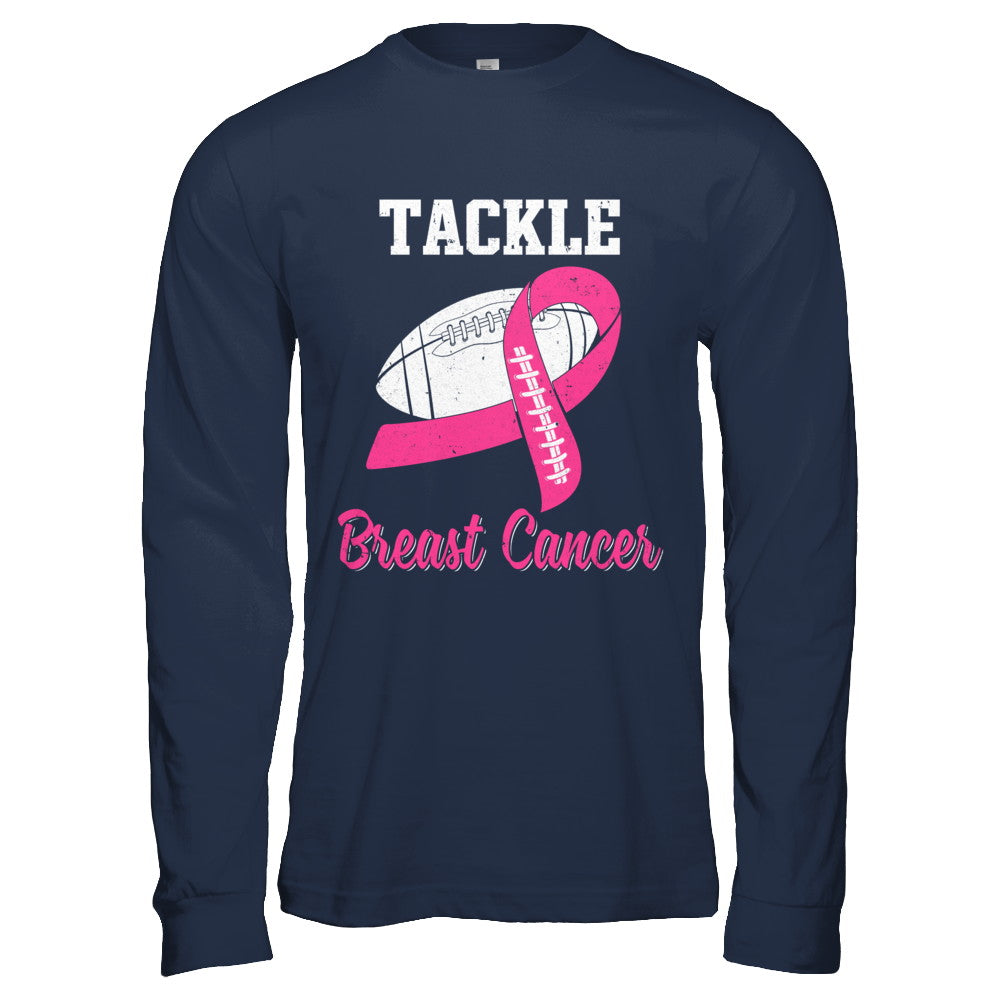 Football Survivor Tackle Pink Breast Cancer Awareness T-Shirt & Hoodie | Teecentury.com