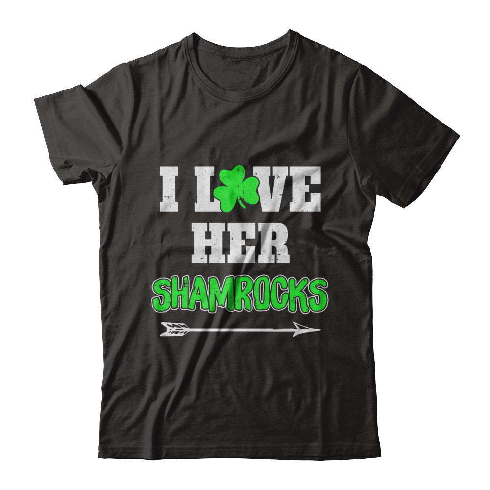 I Love Her Shamrocks Funny Couple St Patricks Day T-Shirt & Hoodie | Teecentury.com