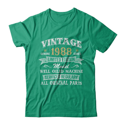 Vintage 34th Birthday Funny 1988 All Original Parts T-Shirt & Hoodie | Teecentury.com