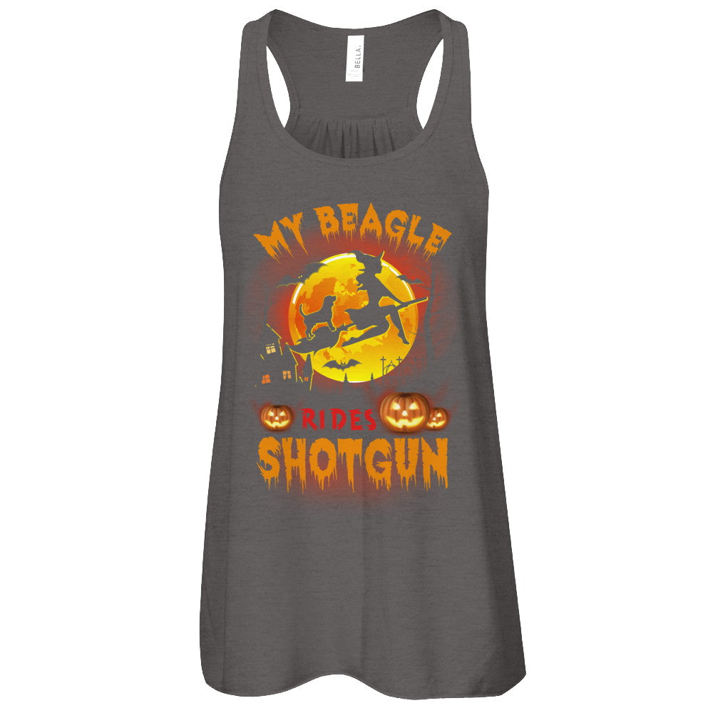 My Beagle Rides Shotgun Halloween Dog T-Shirt & Tank Top | Teecentury.com