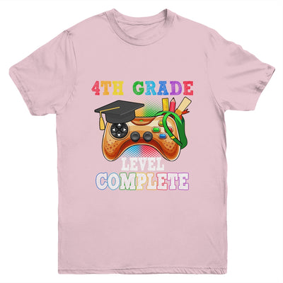 4th Grade Level Complete Last Day Of School Graduation Youth Shirt | teecentury