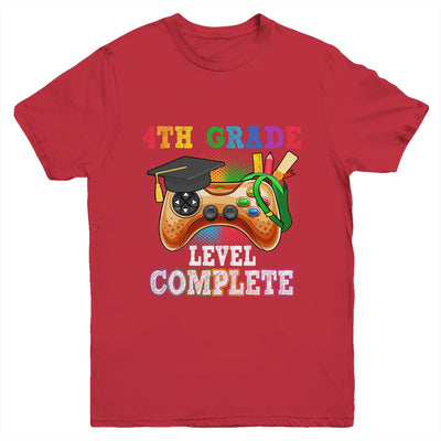 4th Grade Level Complete Last Day Of School Graduation Youth Shirt | teecentury