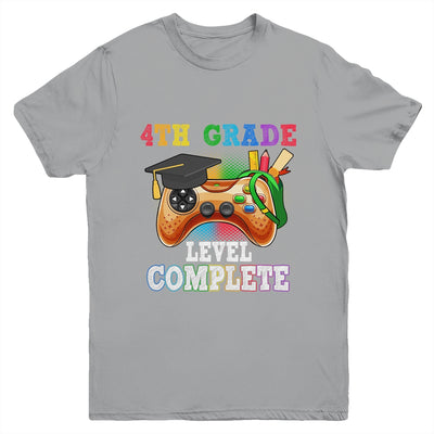 4th Grade Level Complete Last Day Of School Graduation Youth Shirt | teecentury