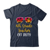 4th Grade Teacher Off Duty Sunglasses Beach Sunset T-Shirt & Tank Top | Teecentury.com