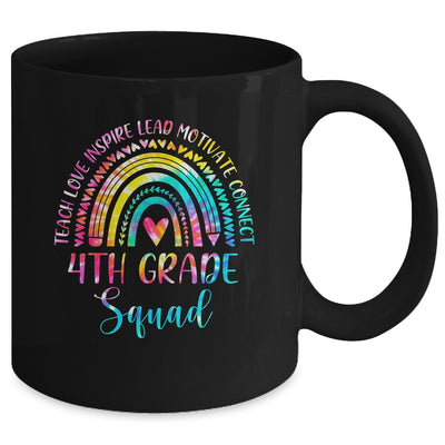 4th Grade Teacher Squad Tie Dye Rainbow Back To School Mug Coffee Mug | Teecentury.com