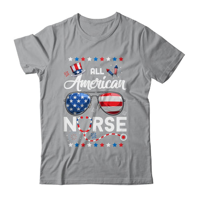 4th Of July All American Nurse Independence Day T-Shirt & Tank Top | Teecentury.com