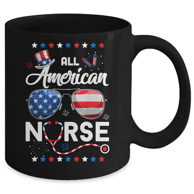 4th Of July All American Nurse Independence Day Mug Coffee Mug | Teecentury.com