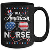 4th Of July All American Nurse Independence Day Mug Coffee Mug | Teecentury.com
