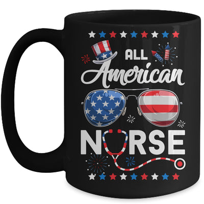 4th Of July All American Nurse Independence Day Mug Coffee Mug | Teecentury.com