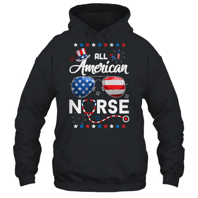 4th Of July All American Nurse Independence Day T-Shirt & Tank Top | Teecentury.com