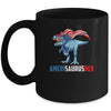 4th Of July T Rex Dinosaur Amerisaurus Rex Boys Kids Men Mug Coffee Mug | Teecentury.com