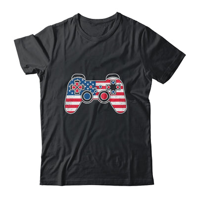 4th Of July Video Game Gamer Kids Boys Men USA Flag Shirt & Hoodie | teecentury