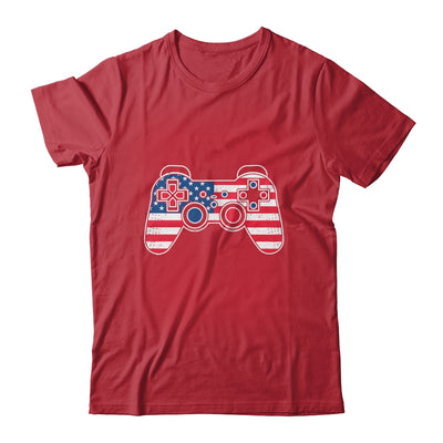 4th Of July Video Game Gamer Kids Boys Men USA Flag Shirt & Hoodie | teecentury