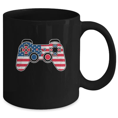 4th Of July Video Game Gamer Kids Boys Men USA Flag Mug | teecentury