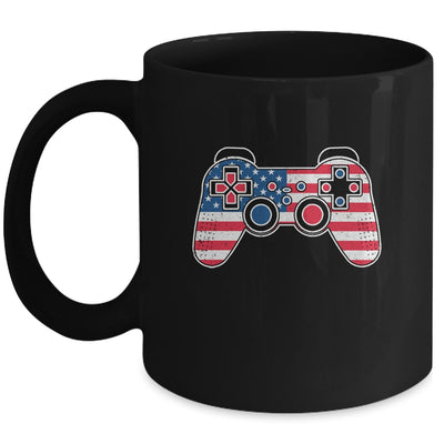 4th Of July Video Game Gamer Kids Boys Men USA Flag Mug | teecentury