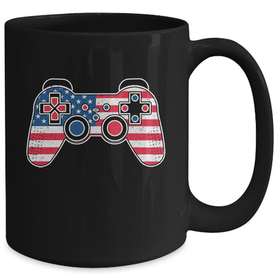 4th Of July Video Game Gamer Kids Boys Men USA Flag Mug | teecentury