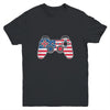 4th Of July Video Game Gamer Kids Boys Men USA Flag Youth Shirt | teecentury