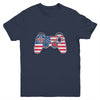 4th Of July Video Game Gamer Kids Boys Men USA Flag Youth Shirt | teecentury