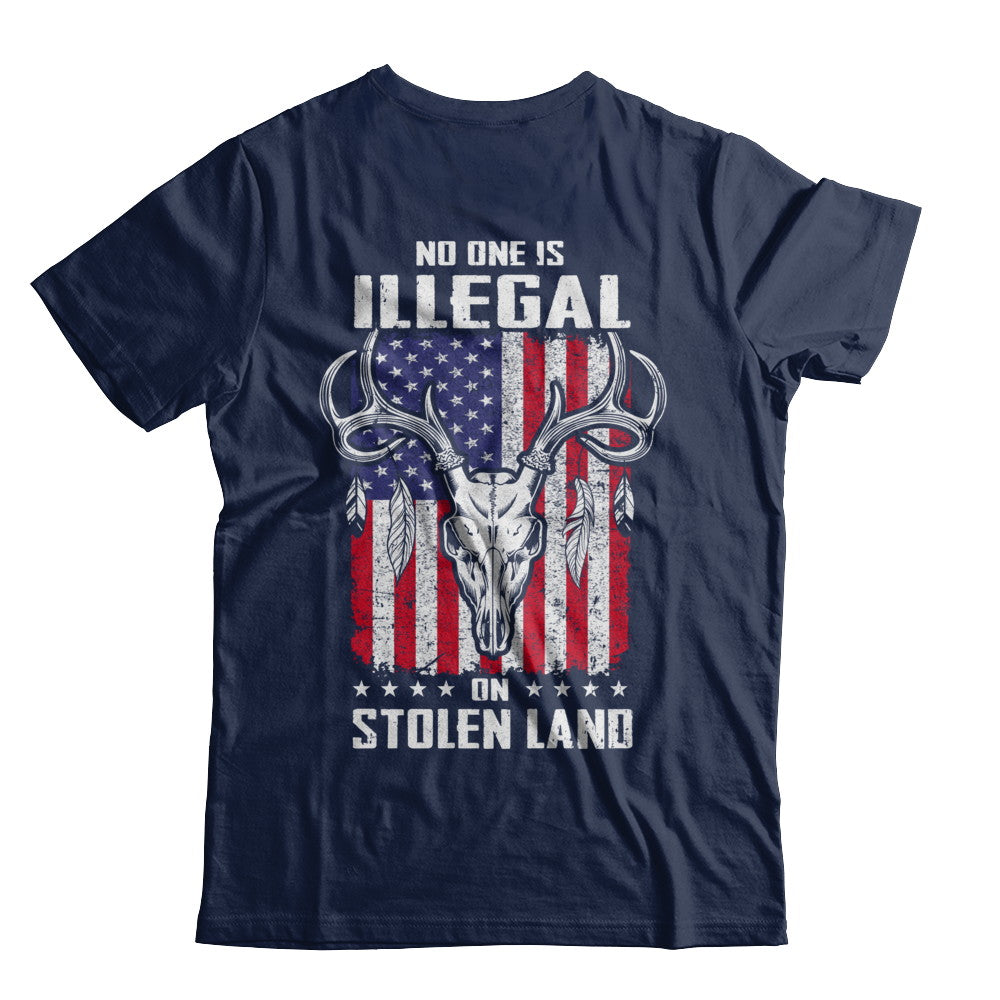 No One Is Illegal On Stolen Land Immigrants T-Shirt & Hoodie | Teecentury.com