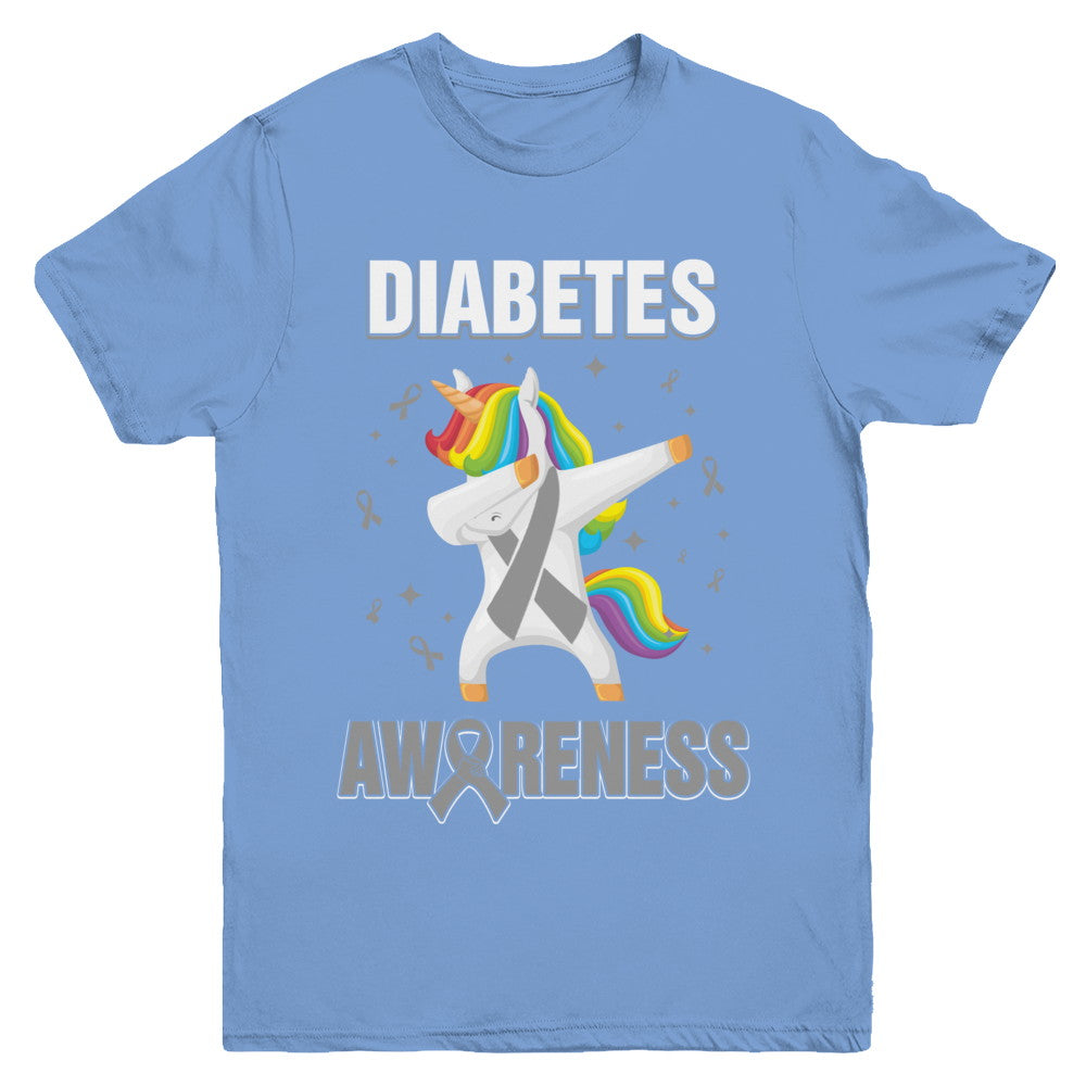 Inspirational Diabetes Awareness Unicorn Support Youth Youth Shirt | Teecentury.com