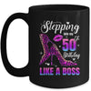 50 And Fabulous High Heels Stepping Into My 50th Birthday Mug | teecentury