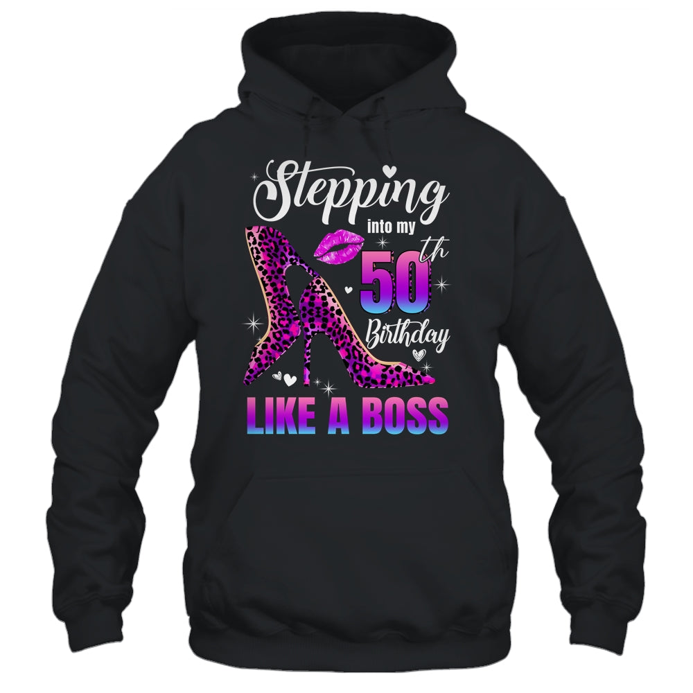 50 And Fabulous High Heels Stepping Into My 50th Birthday Shirt & Tank Top | teecentury
